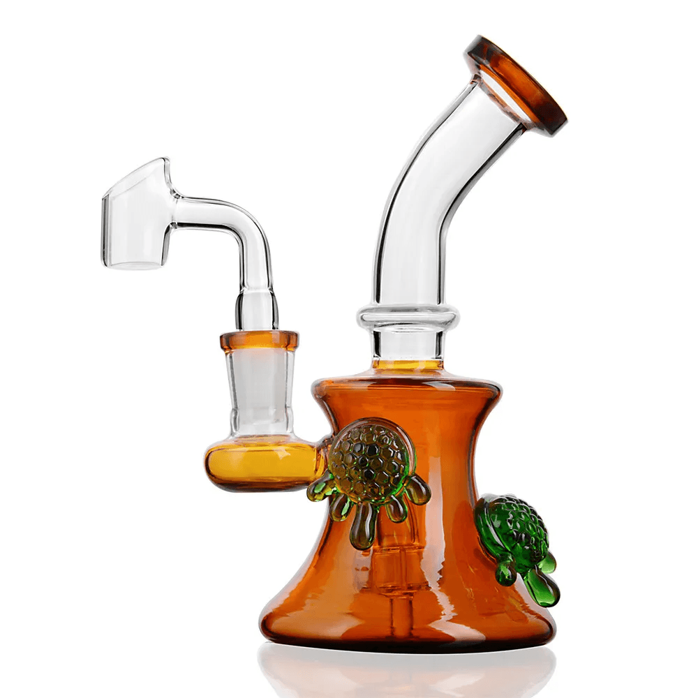 Glass Dab rig with 14mm Glass Banger Water Pipe Recycler Oil Rigs - Puffingmaster