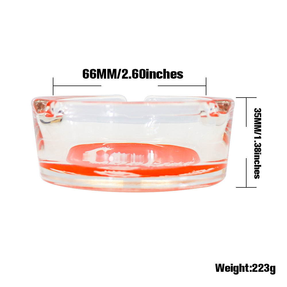 cookies glass ashtray with size