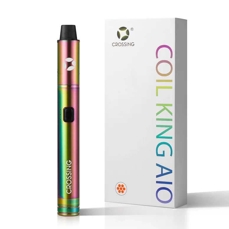 Crossing Coil King AIO dab pen rainbow with box