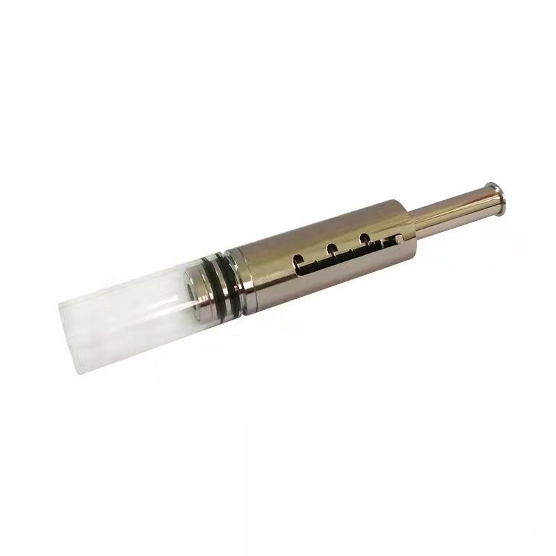 EDG Pipe Piston Type Glass Twisty Tobacco Dry Herb Smoking Pipes Vaporizer Pen - Puffingmaster