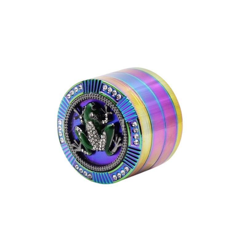 Tobacco Grinder Animal 4 Layers 63mm 52mm Rainbow Color Zinc Alloy Herb Grinder Weed Crusher - Puffingmaster