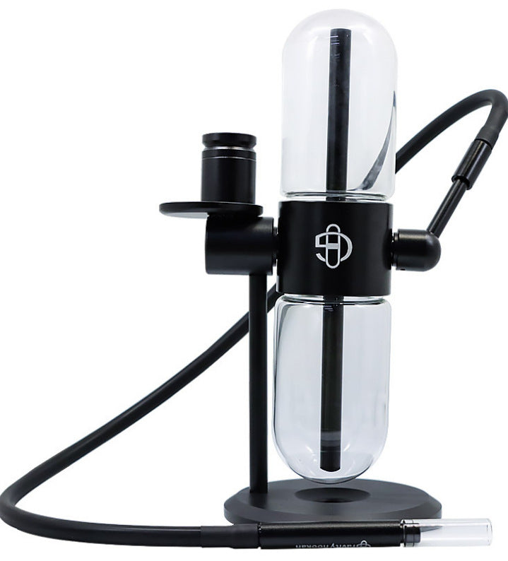 gravity bong rotating hookah black