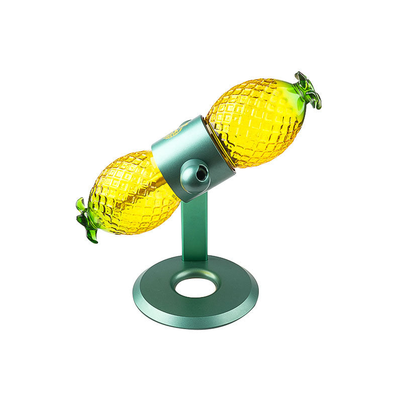 Pineapple Gravity Bong | Globe 360 Rotating Bottle Glass Arabic Shisha Hookah Pipe Set