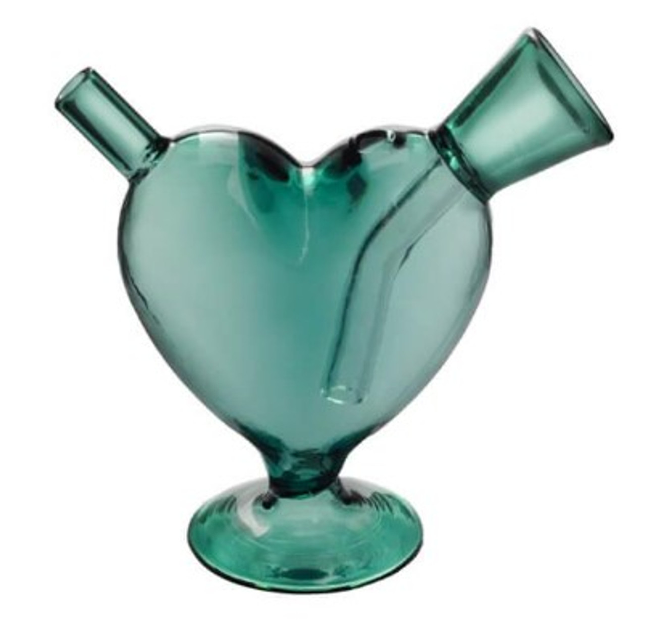 Mini Heart Glass Joint Bubbler | Smart Portable Bong Portable Lightweight