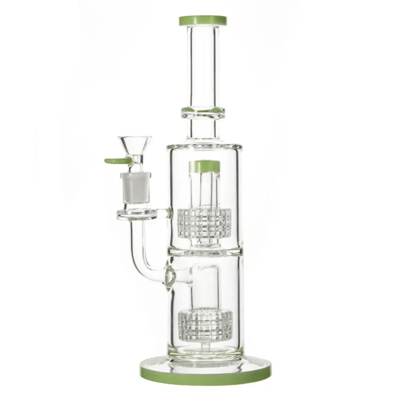 Thick Glass Bong 11 Inch Water Pipe Oil Dab Rig 14mm Joint - Puffingmaster