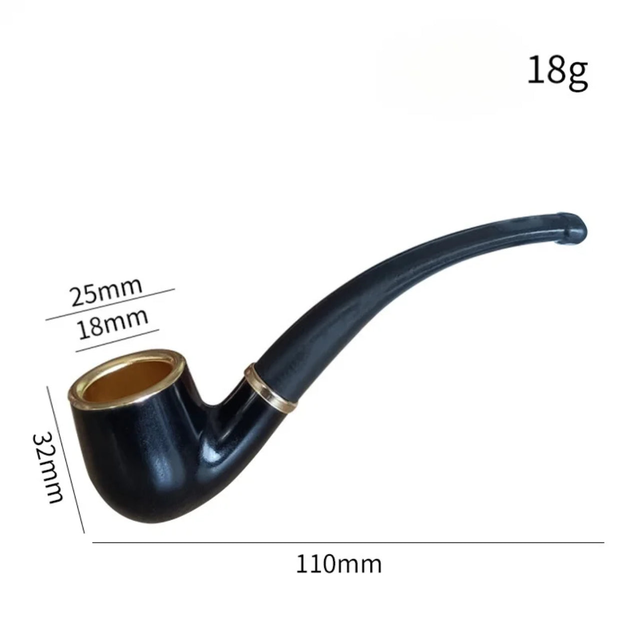 Handmade Wood Pipe 110mm Vintage Durable
