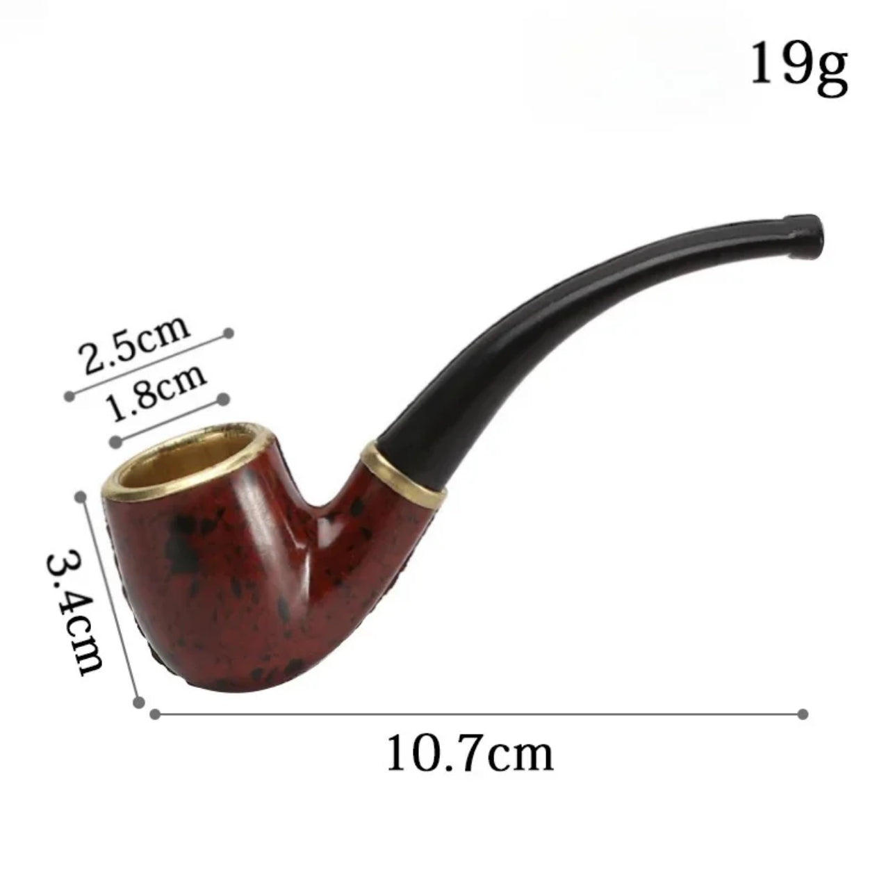 Handmade Wood Pipe 110mm Vintage Durable