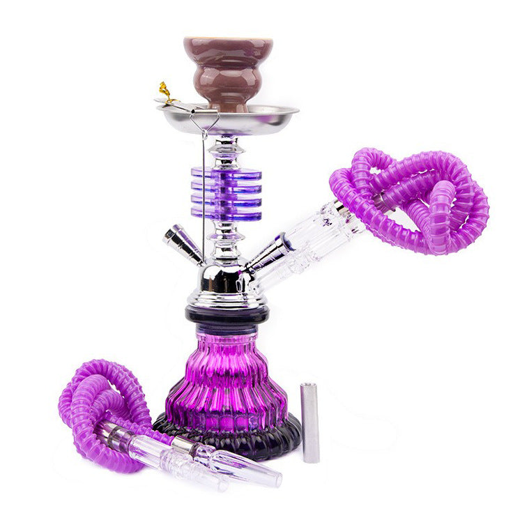 Double Hose Hookah Set Shisha Narguile Smoking