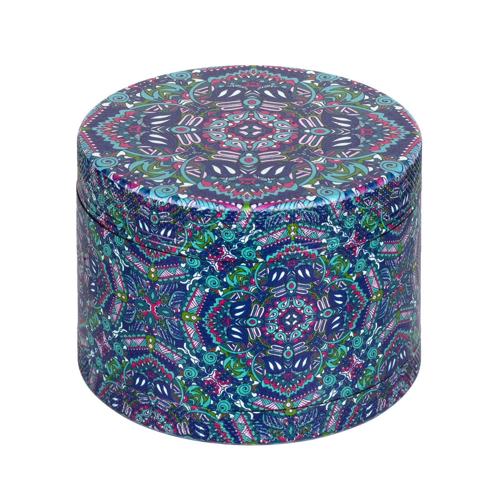 mandala pattern grinder emerald green