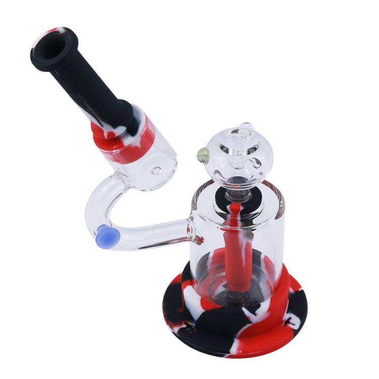 Microscope Silicone Glass Mini Bong Detachable Water Pipe - Puffingmaster