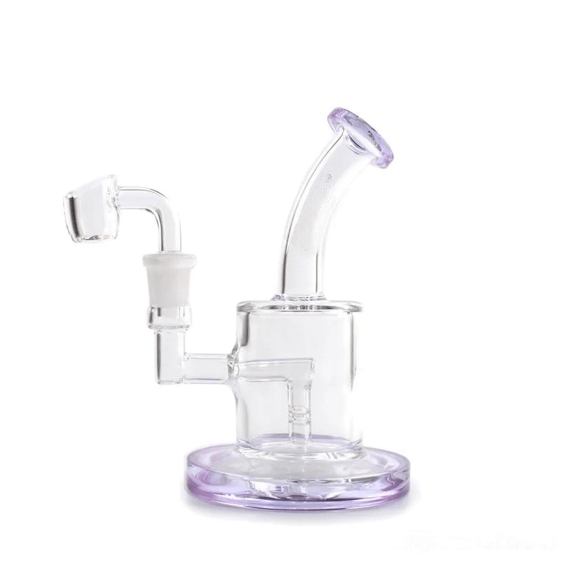 6'' Mini Glass Dab Rig | 5MM Thickness Banger Nail Portable Durable - Puffingmaster