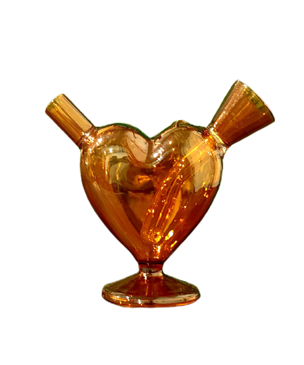 Mini Heart Glass Joint Bubbler | Smart Portable Bong Portable Lightweight