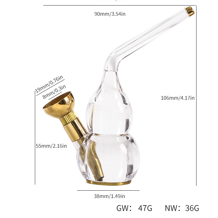 Mini Hookah Tobacco Smoking Pipe with size