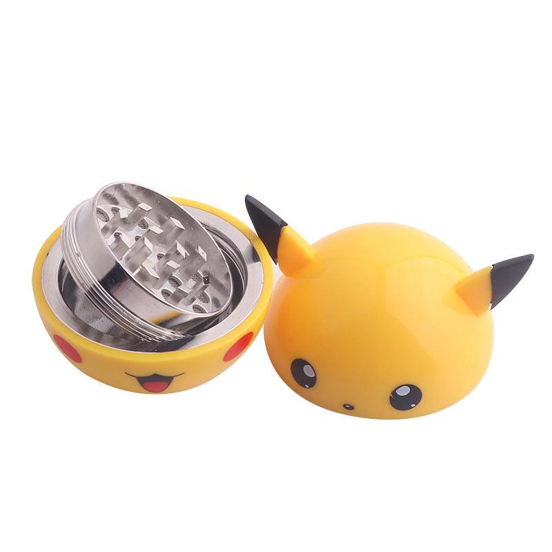 55MM 3-Layer Pikachu Tobacco Herb Grinder with Gift Box - Puffingmaster