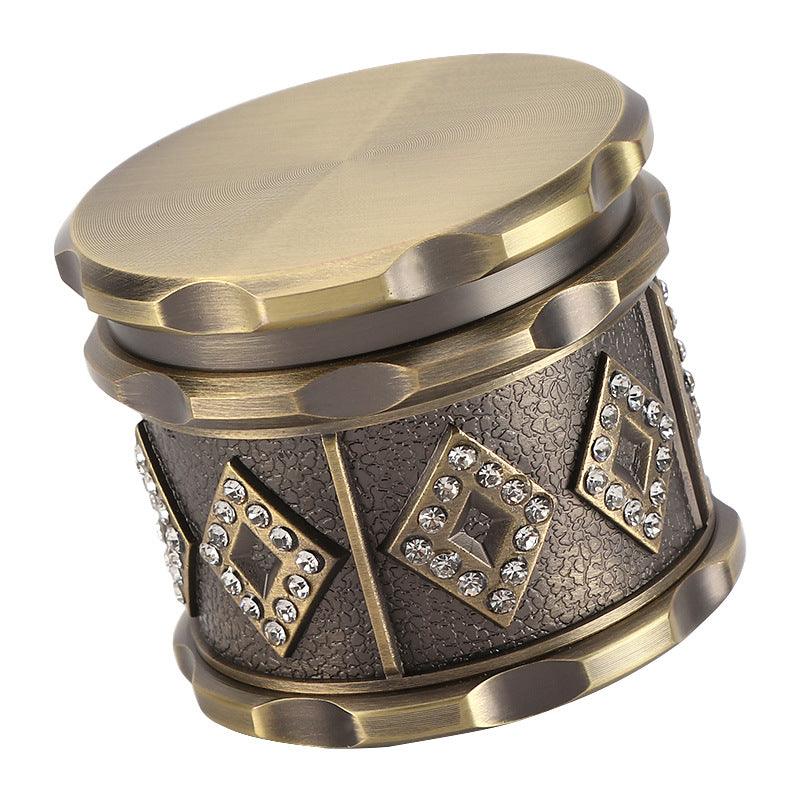 60mm 4-Layer Retro Mini Herb Grinder Tobacco Crusher Zinc Alloy Smoking Accessories - Puffingmaster