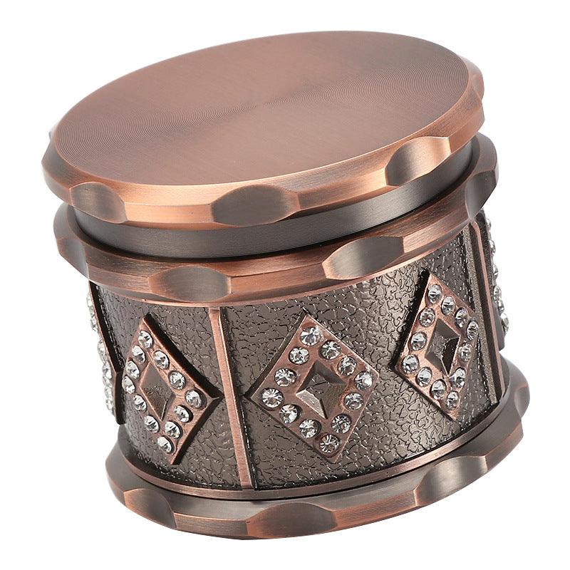 60mm 4-Layer Retro Mini Herb Grinder Tobacco Crusher Zinc Alloy Smoking Accessories - Puffingmaster