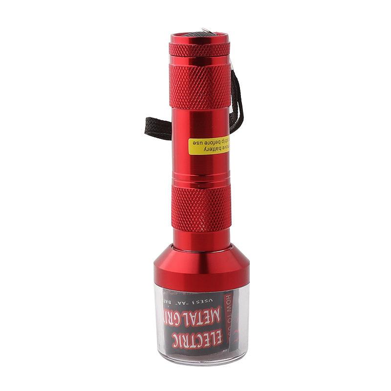 Electric Torch Flashlight Grinder Aluminum Alloy Tobacco Metal Crusher - Puffingmaster