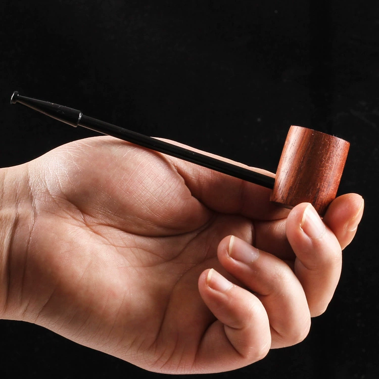 red wooden pipe