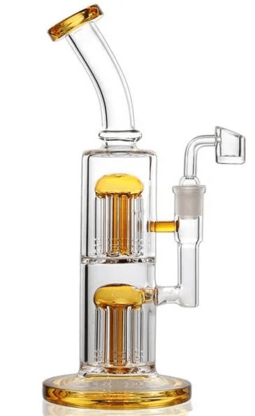 Thick Glass Dab Rig Arm Tree Water Pipes Portable - Puffingmaster