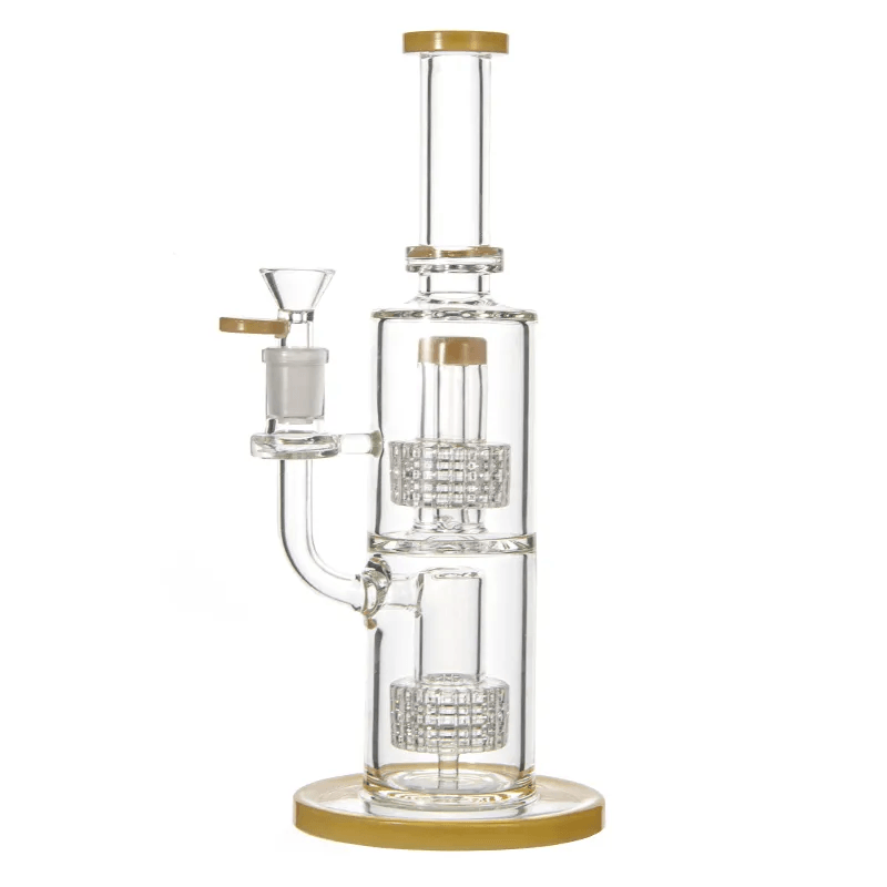 Thick Glass Bong 11 Inch Water Pipe Oil Dab Rig 14mm Joint - Puffingmaster