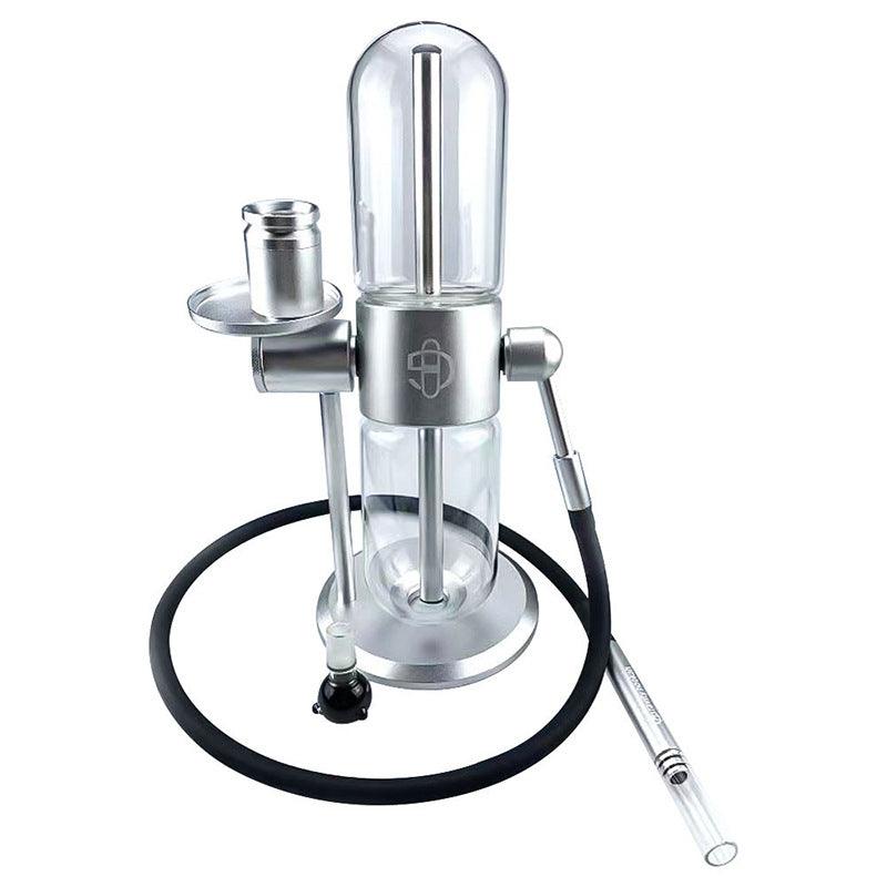 Arab Gravity Hookah Kettle Set | Double Filtered Glass Rotating Gravity Bong - Puffingmaster