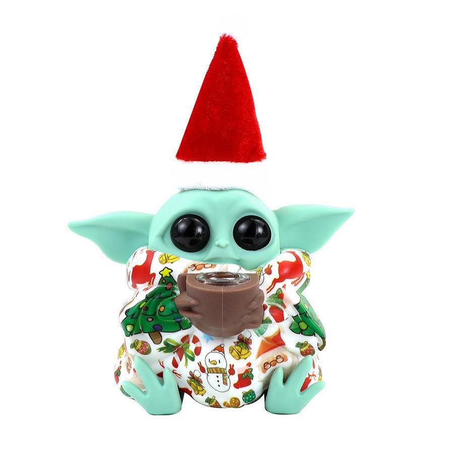 Christmas Yoda Silicone Gel Pipe | Detachable Popular Cigarette Smoking Set - Puffingmaster