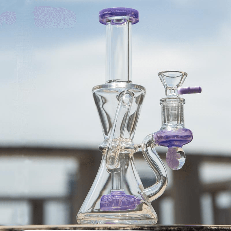 Heart Shape Glass Pretty Bong | Glass Water Pipe Thick Handmade Tobacco - Puffingmaster