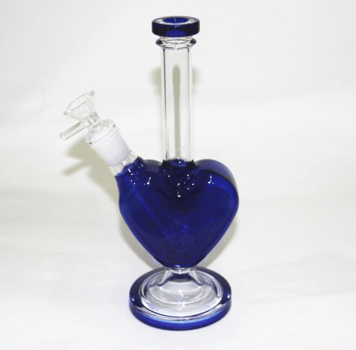 Heart Shape Glass Pretty Bong | Glass Water Pipe Thick Handmade Tobacco - Puffingmaster