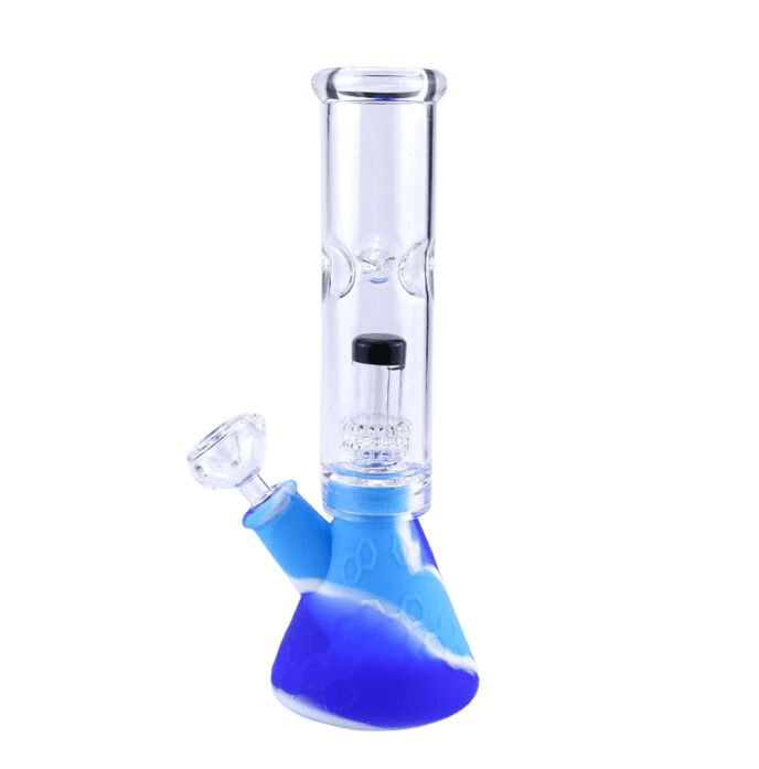 Glass Silicone Bong | Smoke Bottle Cigarette Set Water Pipe Lightweight Portable - Puffingmaster