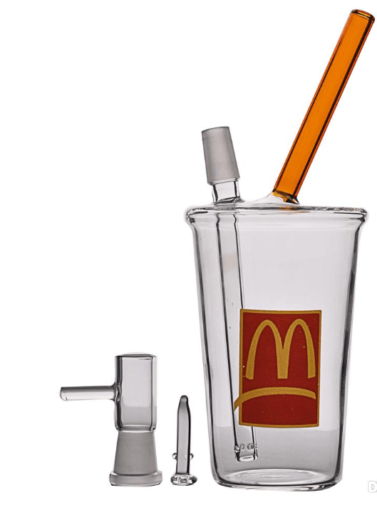 Mini Beaker Bong | McDonald Cup Bubbler Water Bongs Water Pipes Oil Rigs - Puffingmaster