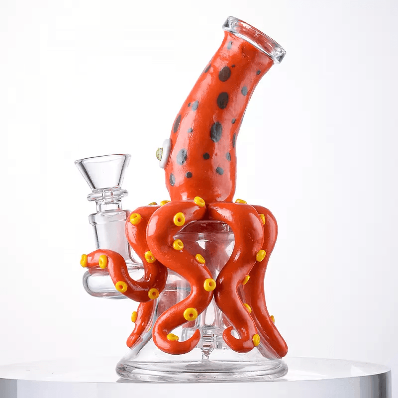 Halloween Style 7 Inch Mini Bong | Water Glass Pipe 14mm Joint - Puffingmaster