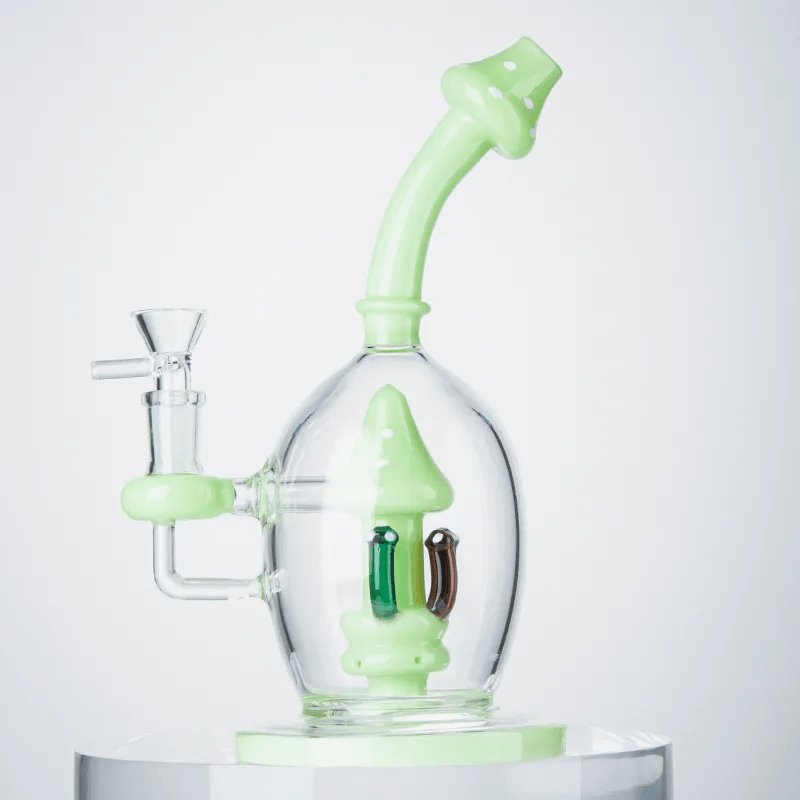 Mushroom Bong | Borosilicate Glass Handicraft Smoking Set Hookah Lightweight Portable - Puffingmaster