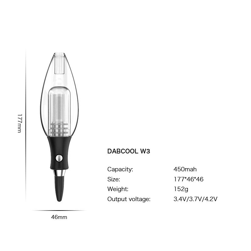 Dabcool W3 Electric Dab Rig | Wax Concentrate ENail Vaporizer with 400mAh Battery - Puffingmaster