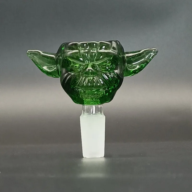 14mm glass bowl male elf green