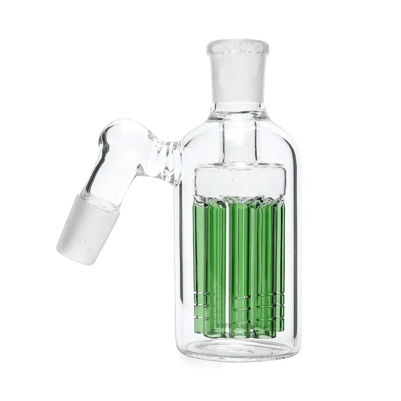 8-Arm Tree Perc Glass Ash Catcher | for Smoking Pipes Bongs Filter Glass Water Bubbler - Puffingmaster