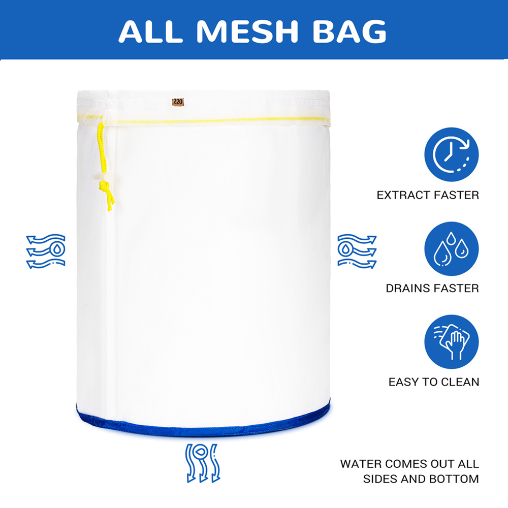 all mesh bubble hash bag