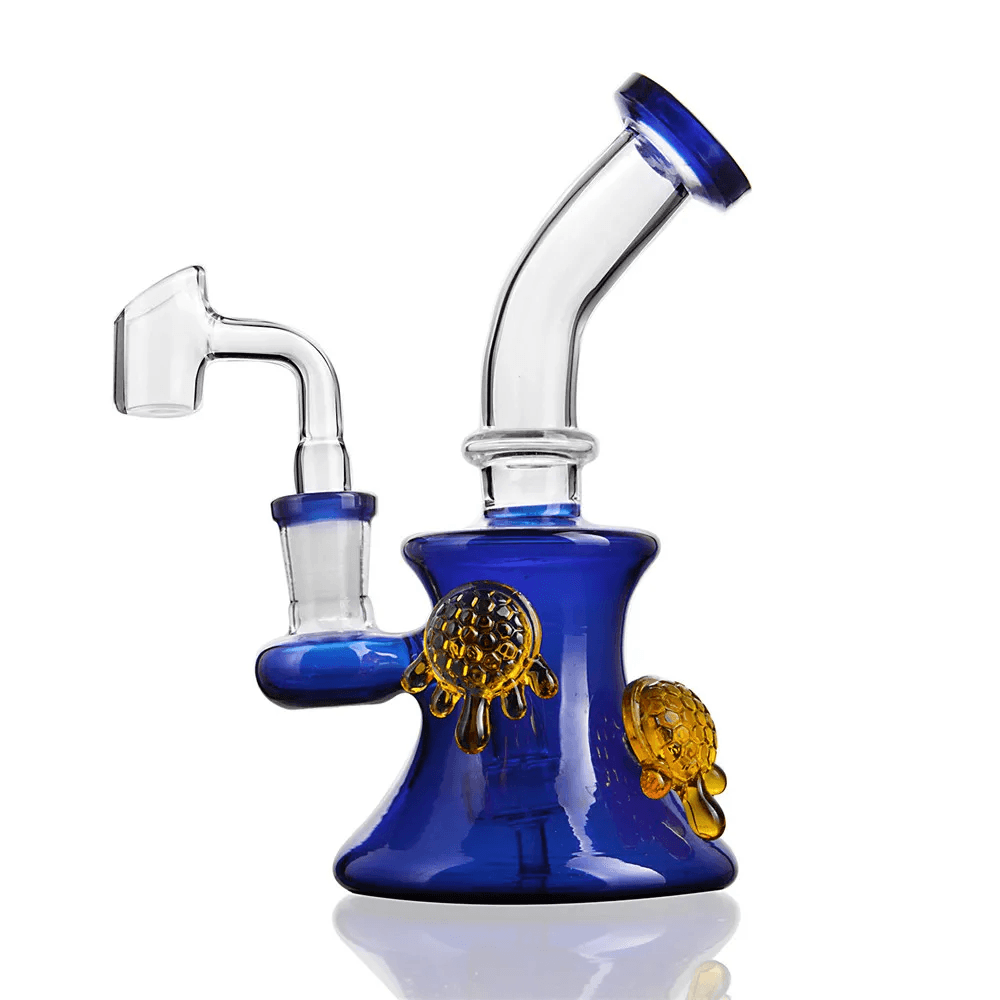 Glass Dab rig with 14mm Glass Banger Water Pipe Recycler Oil Rigs - Puffingmaster