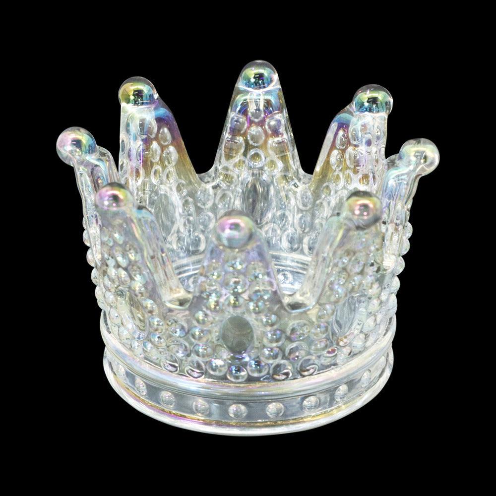 Crown Shaped Glass Ashtray Creative Household Decorative Smoking Accessories - Puffingmaster
