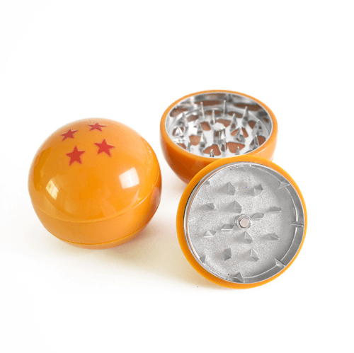 55MM 3-Layer Zinc Alloy Dragon Ball Tobacco Herb Grinder with Gift Box - Puffingmaster