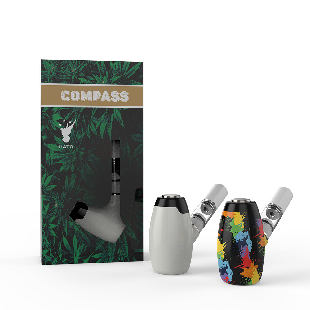 Hato Compass 1000Mah 510 battery white flame with 510 cartridge & box