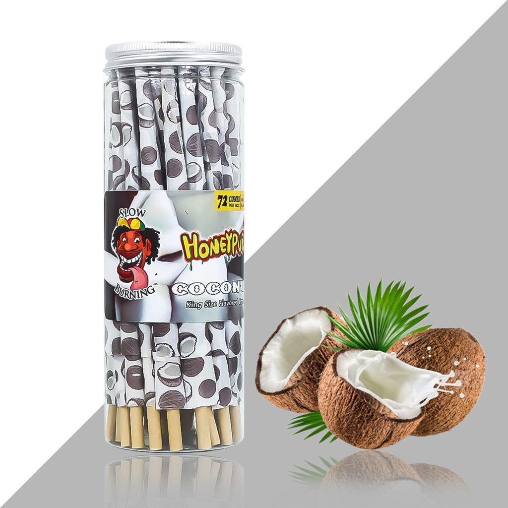 Honeypuff 110MM Classic Pre Rolled Cones Rolling Paper Fruit Flavor 72 Cones - Puffingmaster