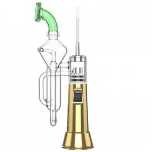 leaf buddi x-enail 1500mah e-rig vaporizer kit golden