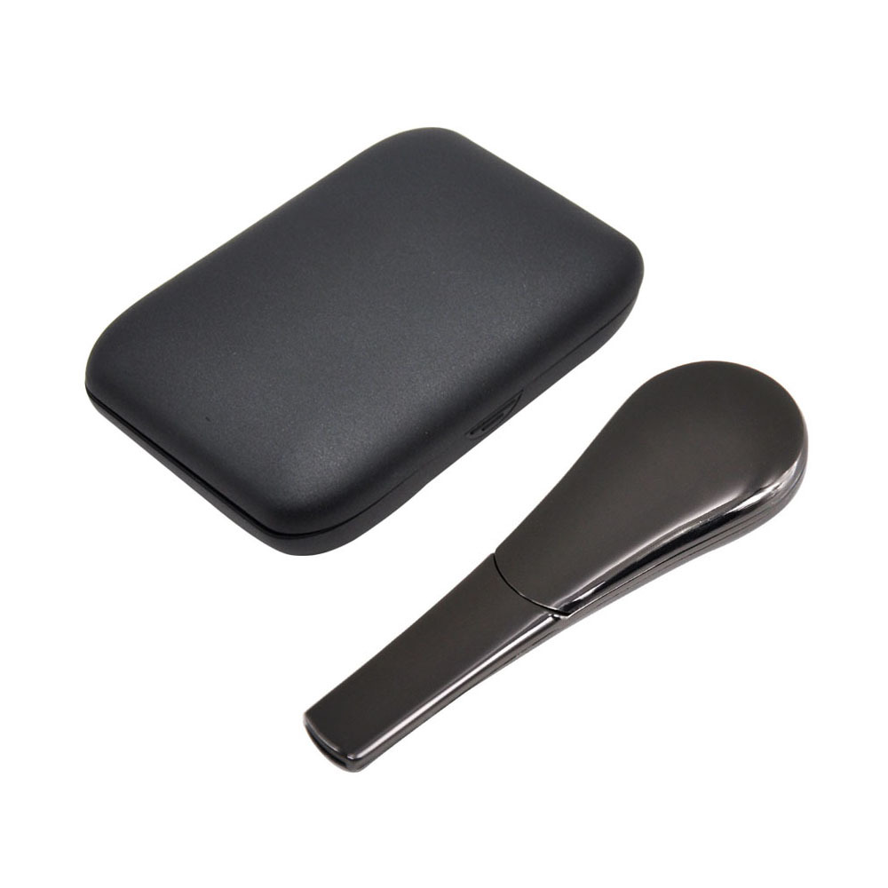 Zinc Alloy Tobacco Pipe Detachable black