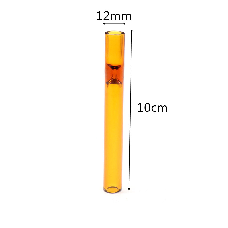 Glass Tobacco smoking chillum pipe with size