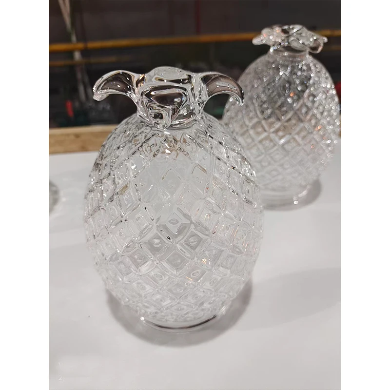 Glass Cover Vase for Pineapple Rotating Gravity Hookah Accessories Shisha Set