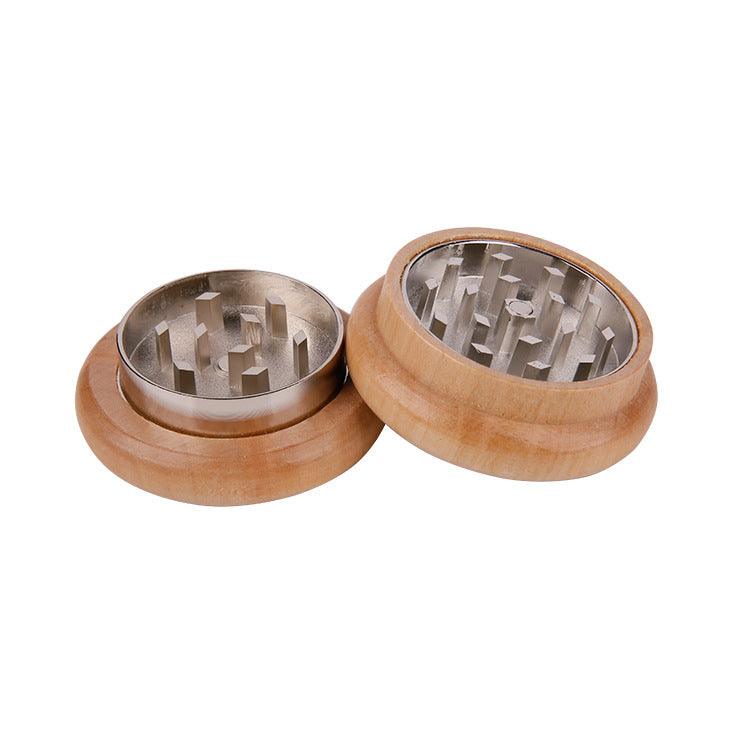 55MM Round Wood Grinder 2 Layers Weed Herb Crusher Smoking Accessories - Puffingmaster