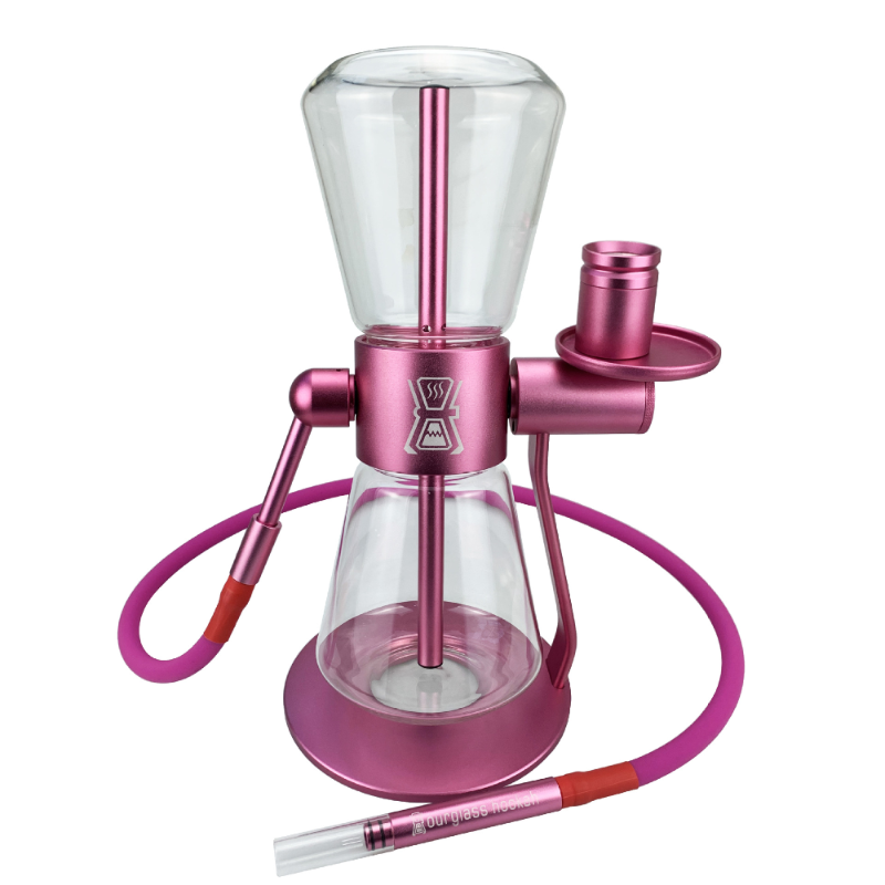 sandglass gravity bong pink