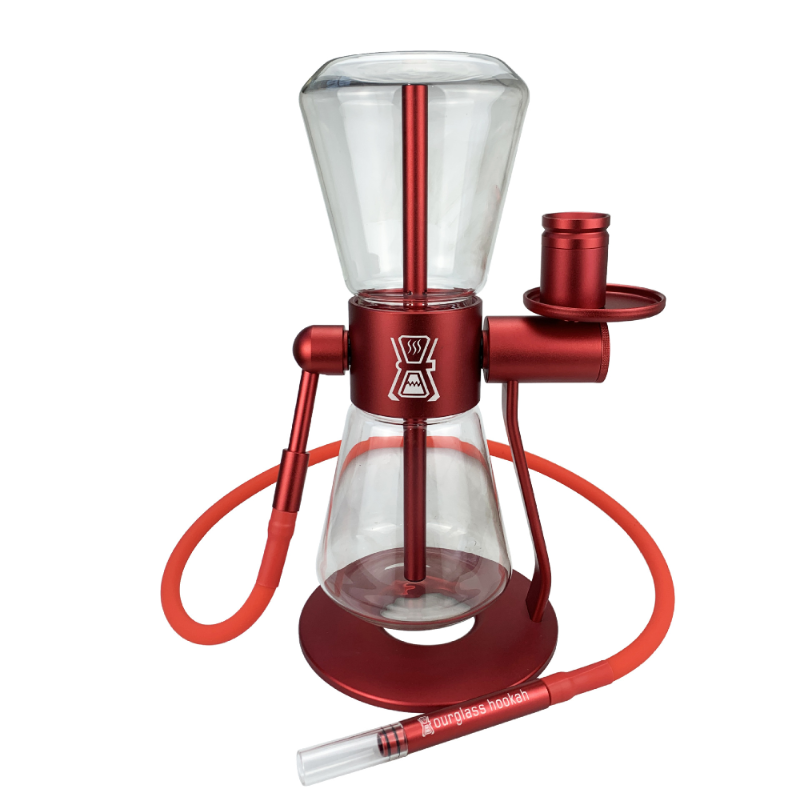 sandglass gravity bong red