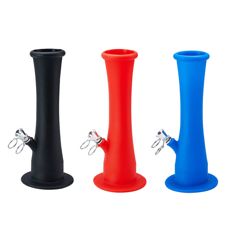 Silicone Pipe with Metal Bowl | Multi-color Tobacco Pipes Spoon Cigarette Tubes Tobacco Herb Accessories