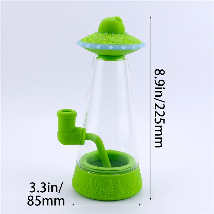 UFO Silicone Glass Space Bong Portable Lightweight - Puffingmaster